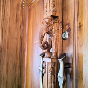 wooden carved door